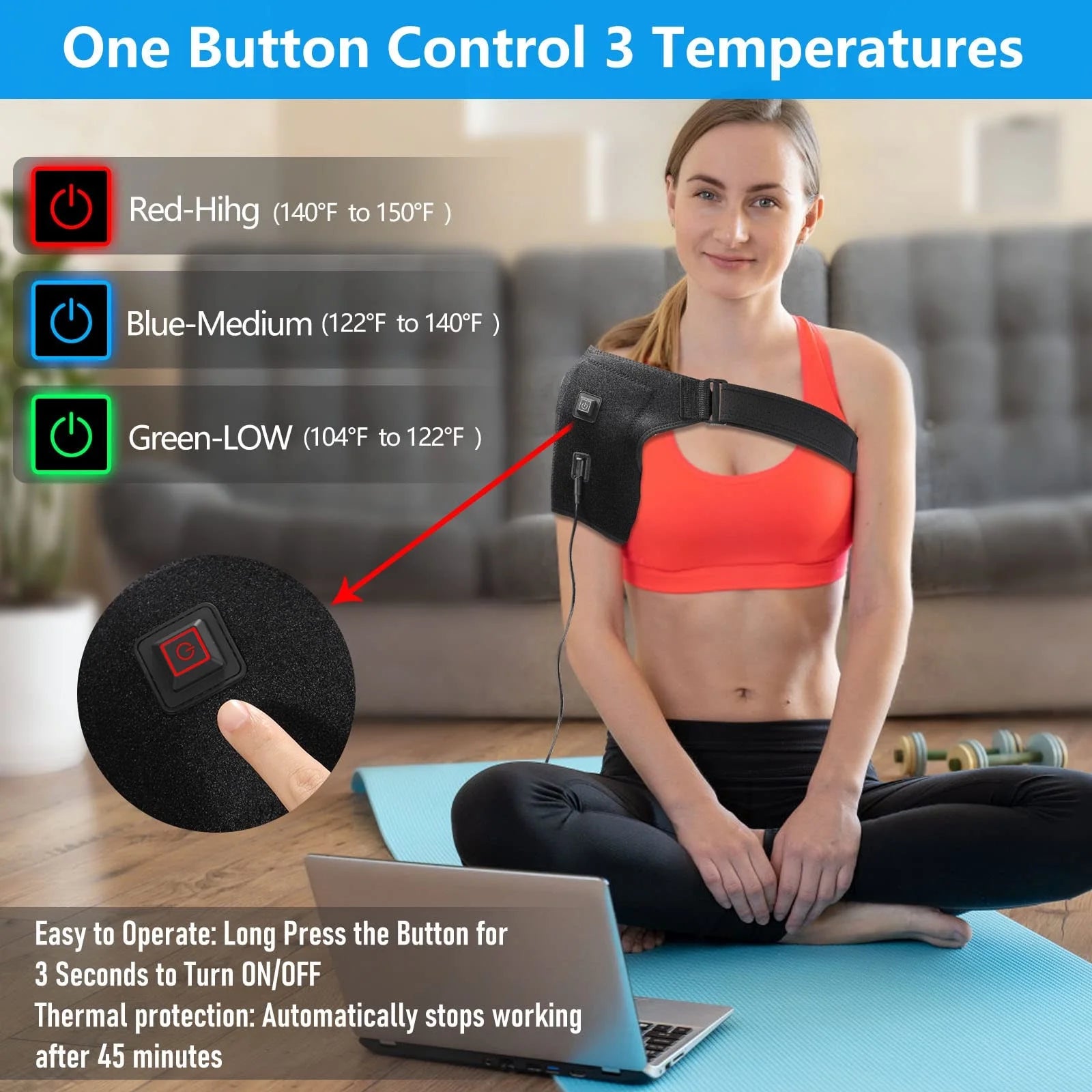 Heating Pad for Shoulder Heating Shoulder Pads Warm Electric Heating Shoulder Pads Hot Compress Shoulder Heating Shoulder Neck Joints Warm Shoulder Pads