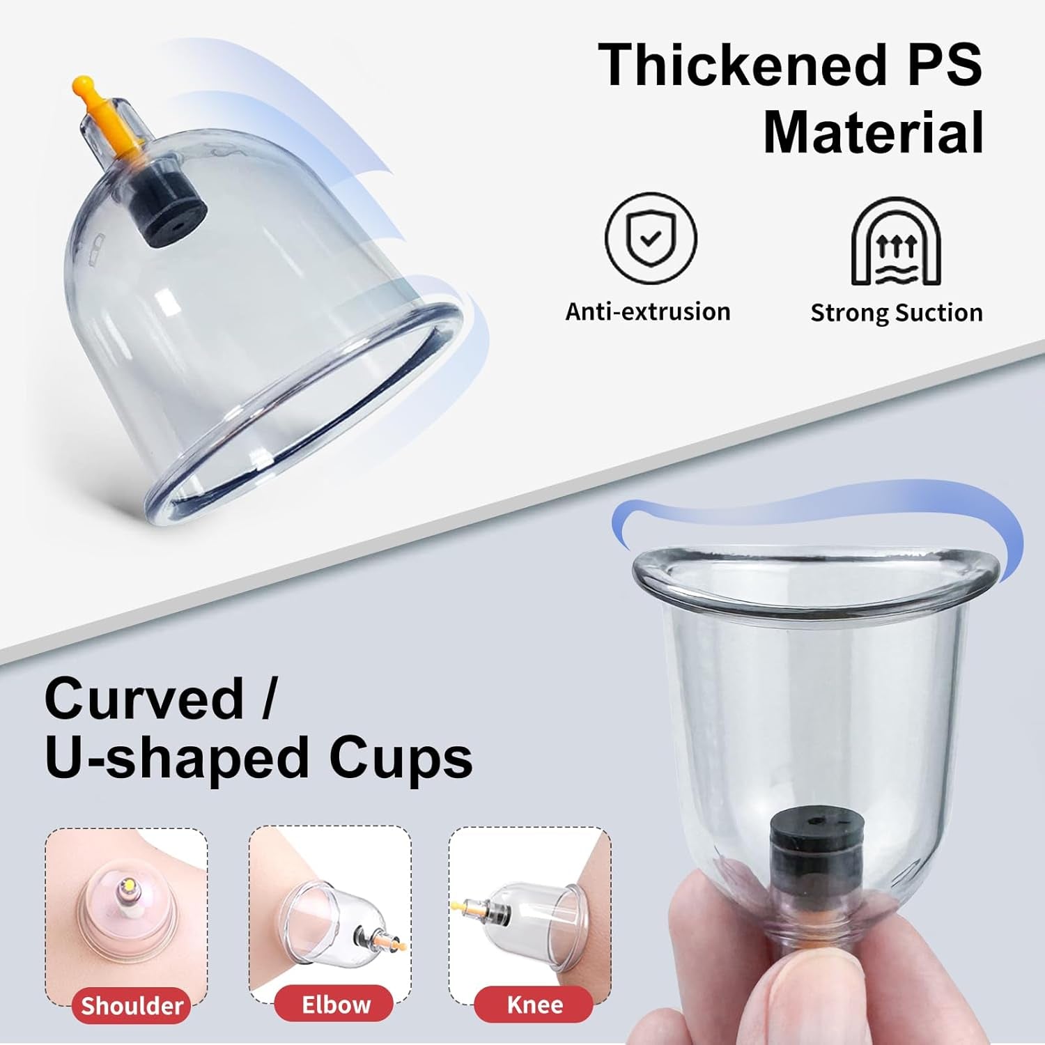 Cupping Therapy Set,32 Therapy Cups Cupping Set with Pump, Professional Chinese Acupoint Cupping Therapy Sets Hijama for Cupping Massage, Muscle&Joints