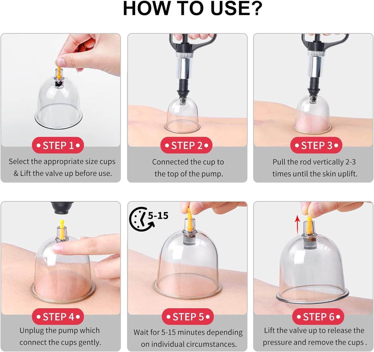 Cupping Therapy Set,32 Therapy Cups Cupping Set with Pump, Professional Chinese Acupoint Cupping Therapy Sets Hijama for Cupping Massage, Muscle&Joints